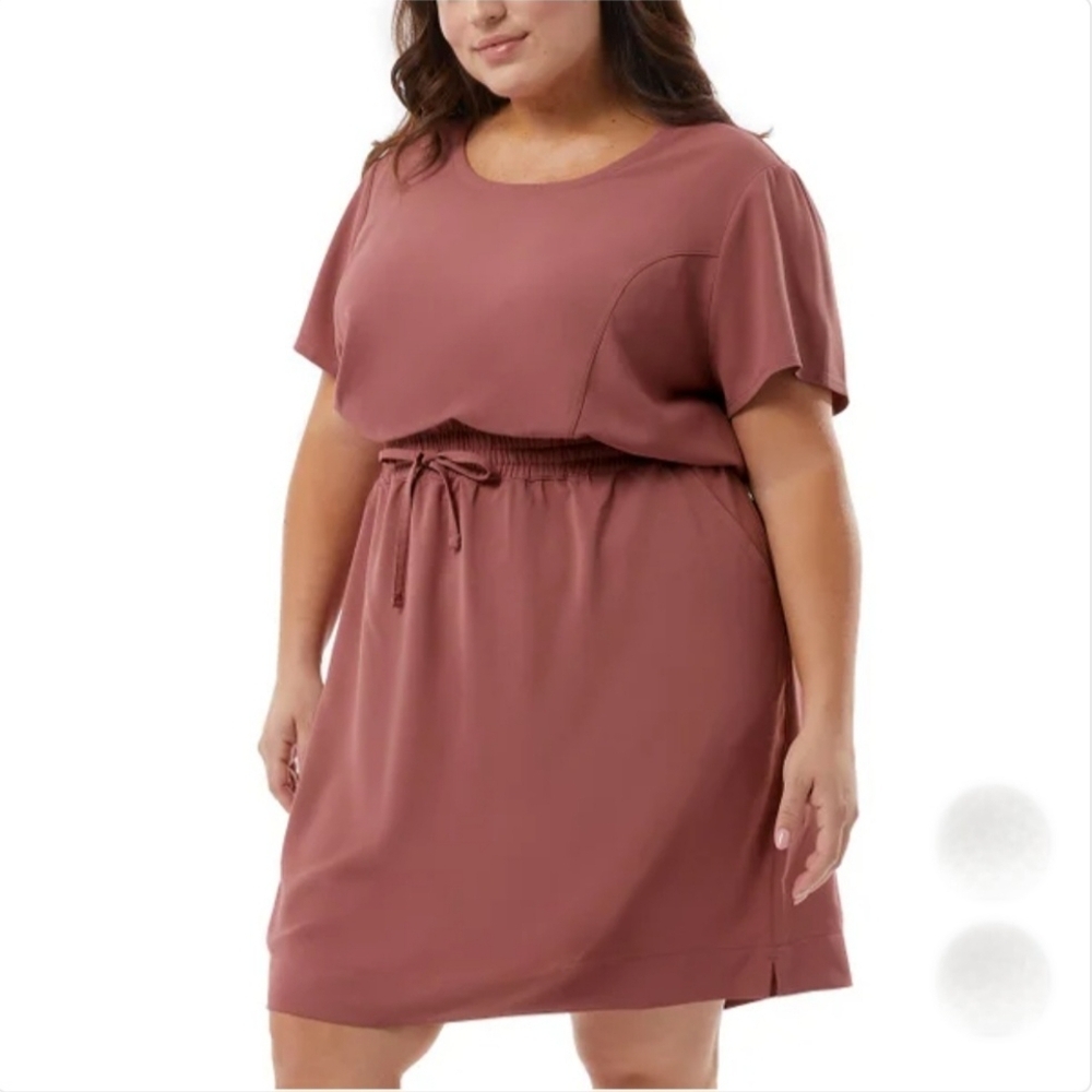 32 Degrees Ladies' Twill Dress Pink Size XXL - Picture 2 of 7